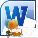 MS Word Birthday Party Invitation Template Software icon