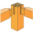 Focus on wood joints icon