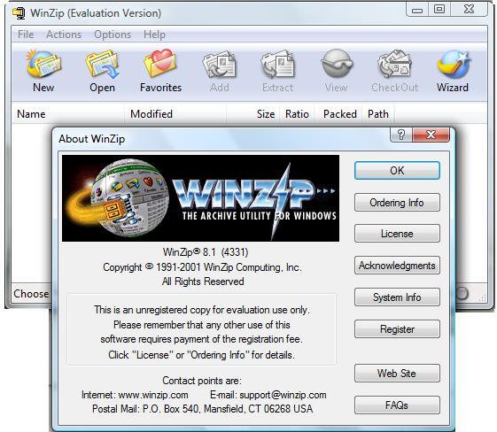 download winzip version 9.0 free