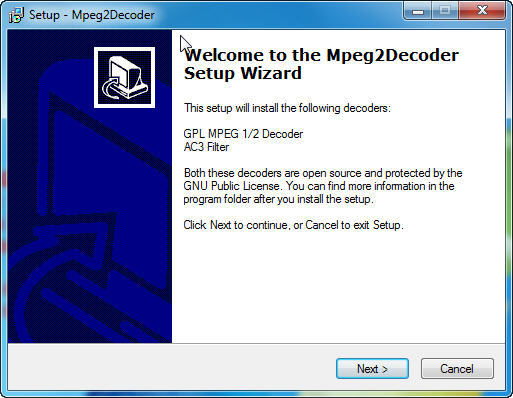 free mpeg 2 decoder windows