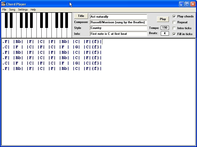 chord and melody assistant software free download