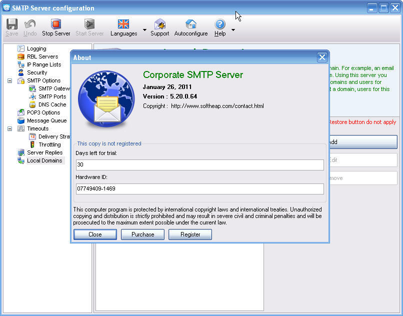 for windows instal AntiSpam SMTP Proxy