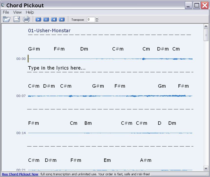 chord pickout full version free download