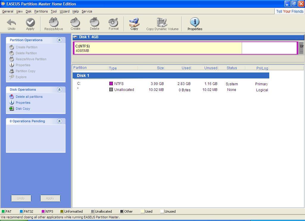 EASEUS Partition Master 17.9 instaling