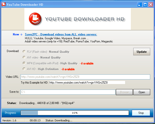 Youtube Downloader HD download for free - GetWinPCSoft