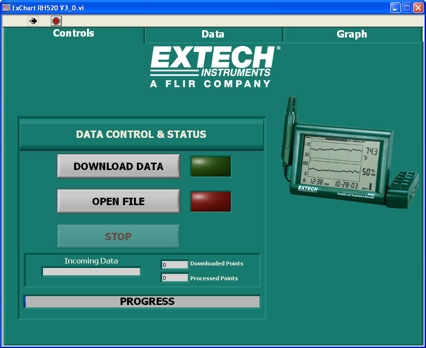 extech rh520 software download