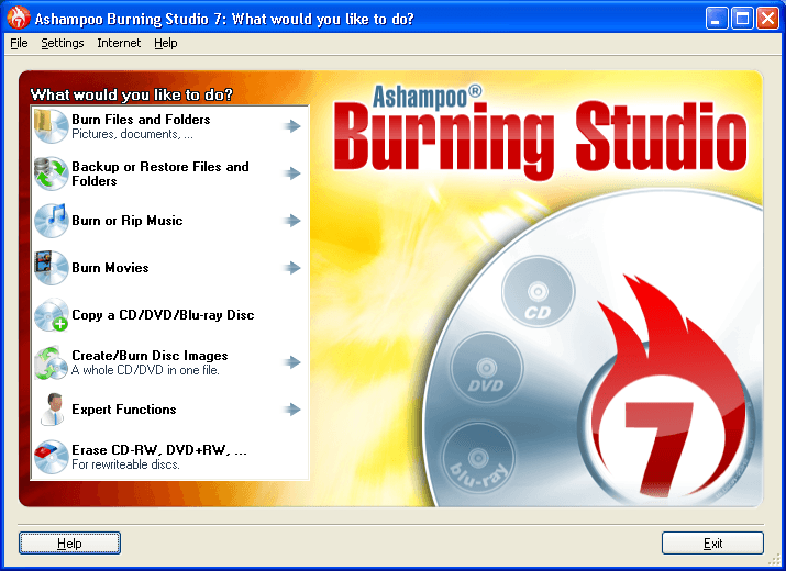cd ashampoo burning studio windows 10