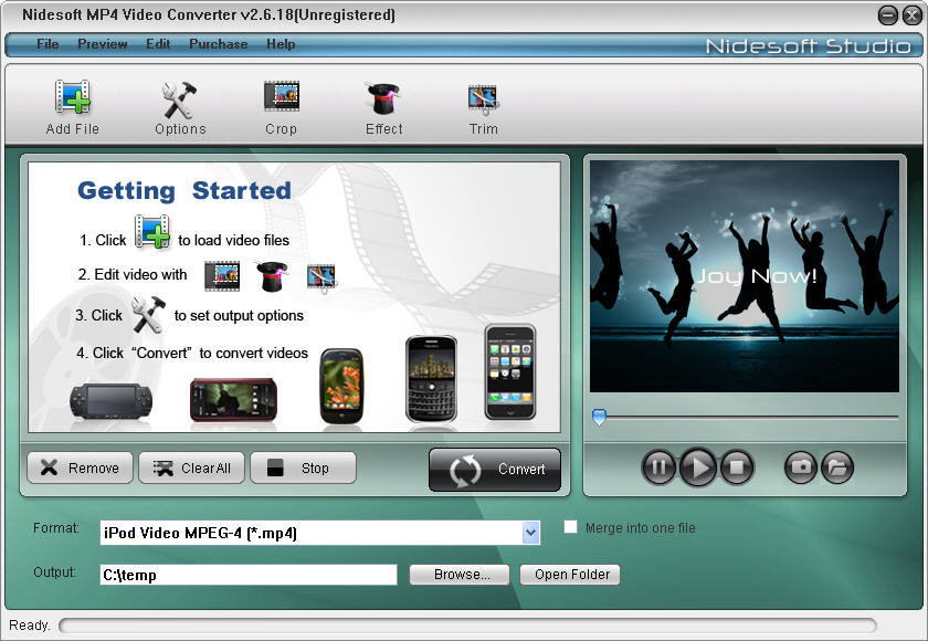 free mp4 video player download for windows xp