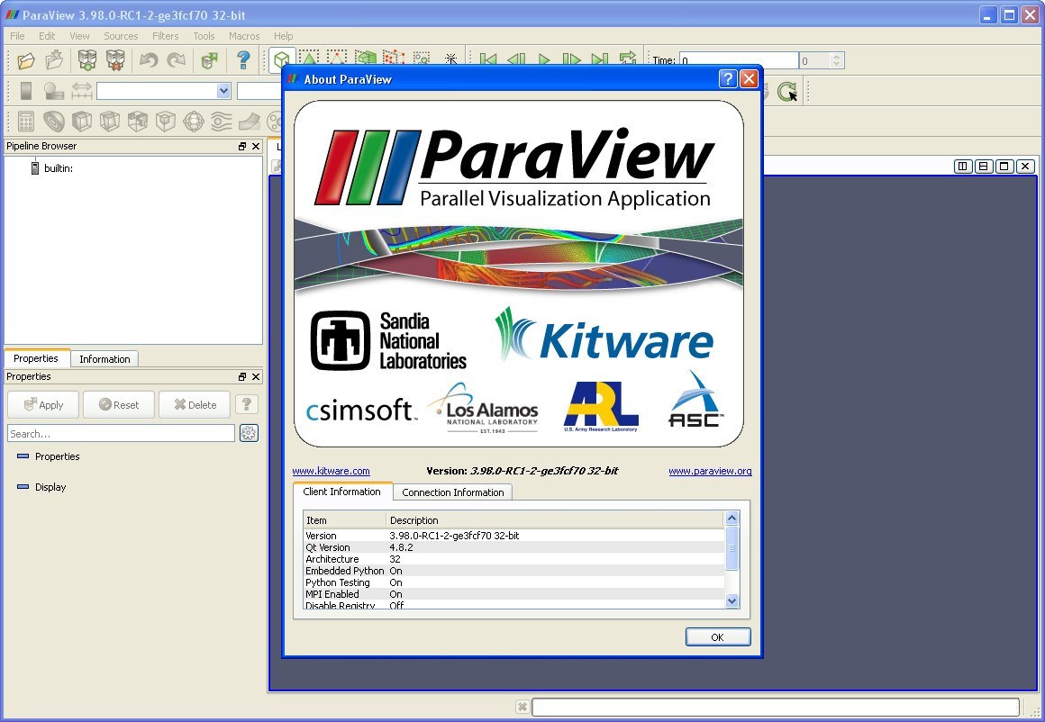paraview 5.6 black screen
