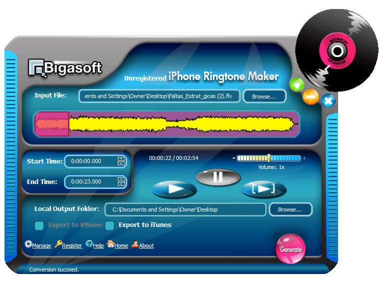 bigasoft iphone ringtone maker key