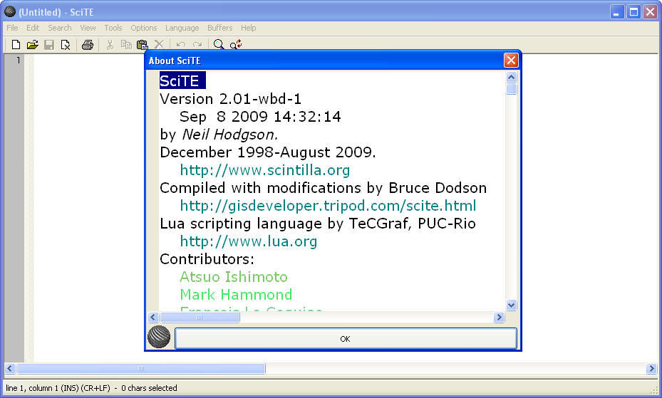 download scite editor for windows
