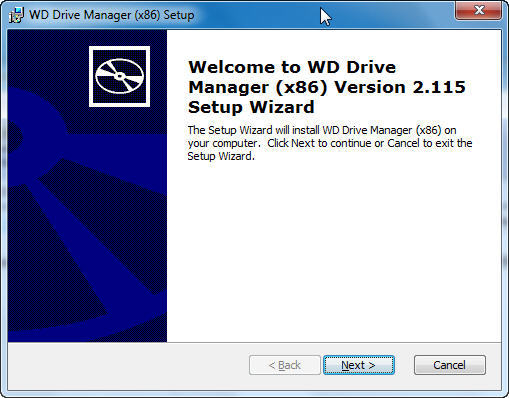 wd drive utilities windows 7