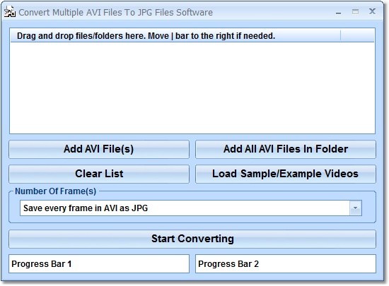 Convert Multiple AVI Files To JPG Files Software download for free