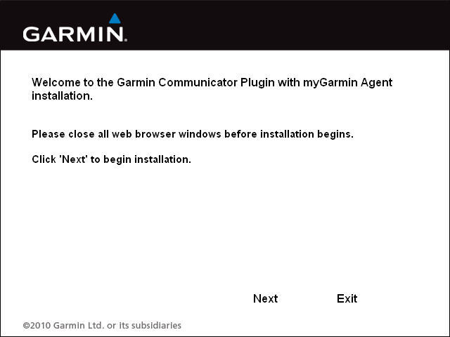 using garmin communicator plugin