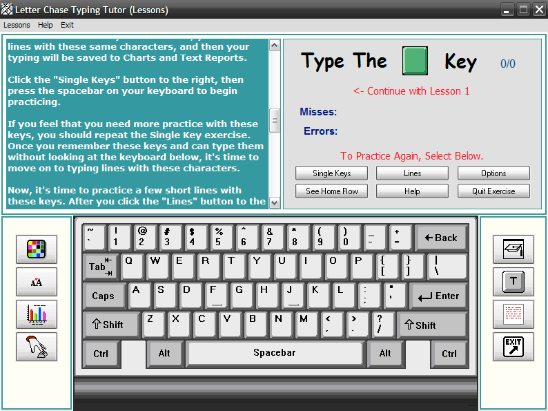 Letter Chase Typing Tutor download for free - GetWinPCSoft