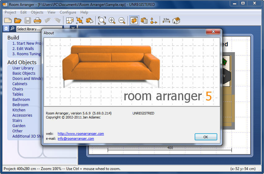 Room Arranger 9.8.0.640 downloading