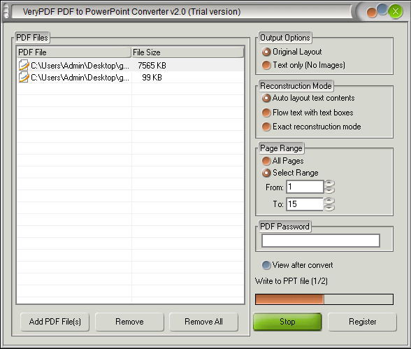 pdf to powerpoint converter tools for ubuntu comandline