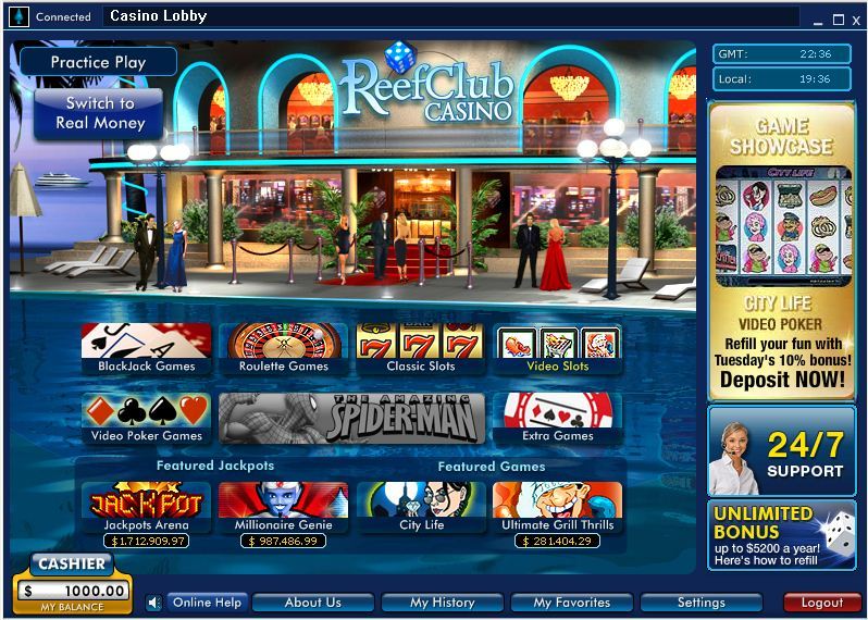 Reef Club Casino No Deposit Bonus