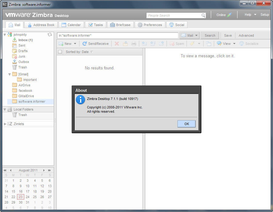 download zimbra desktop email client