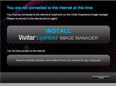 vivitar experience image manager serial number