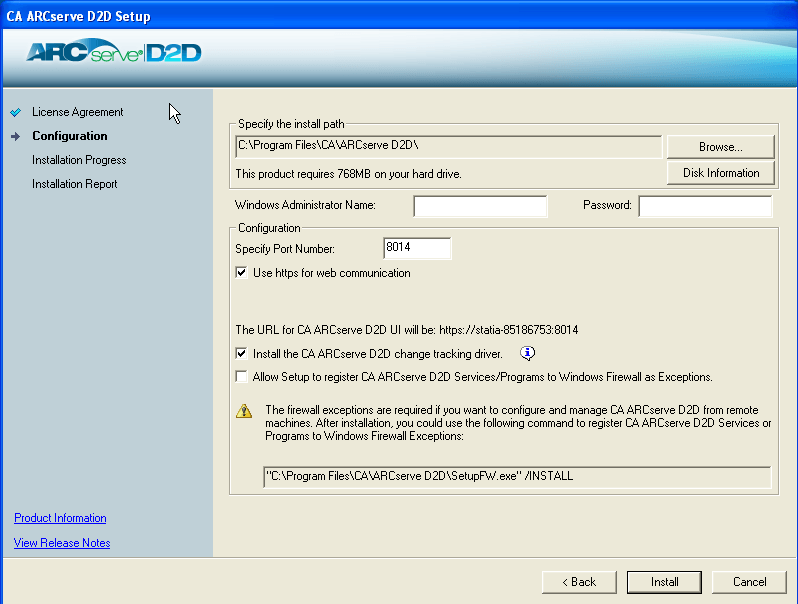arcserve d2d software download