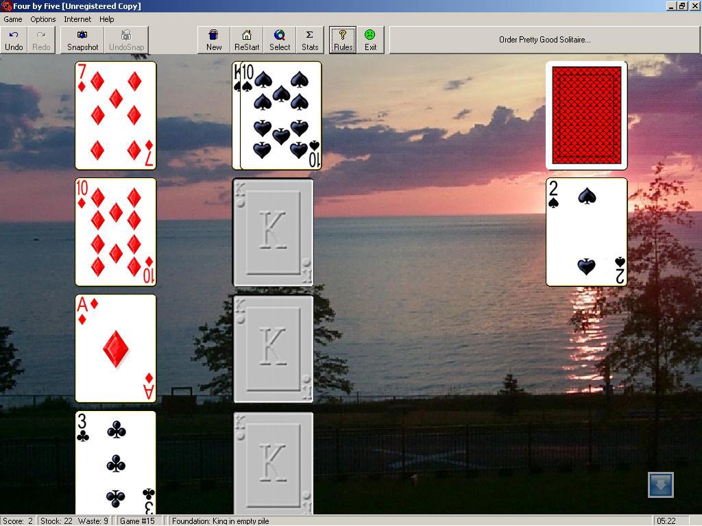 pretty good solitaire windows 7