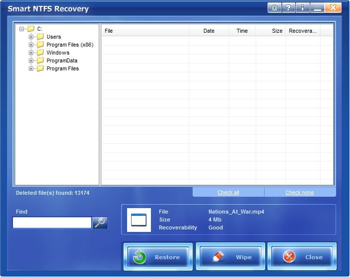 Ntfs recovery как пользоваться