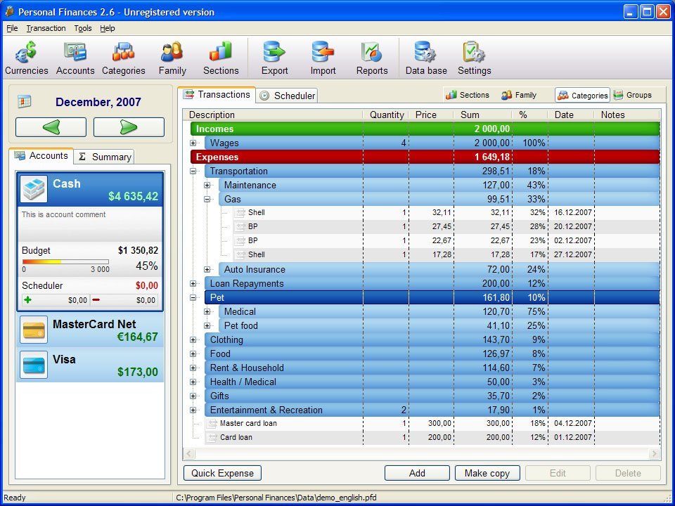 free personal budgeting software