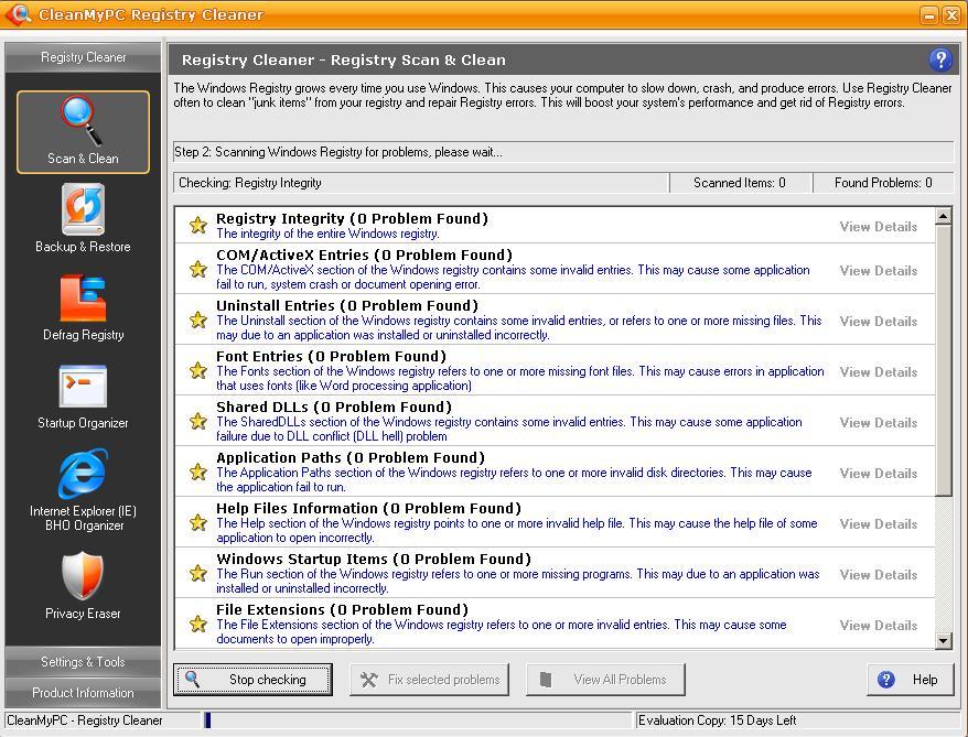 windows xp registry repair tool free