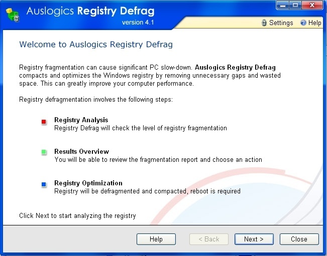 free instals Auslogics Registry Defrag 14.0.0.4