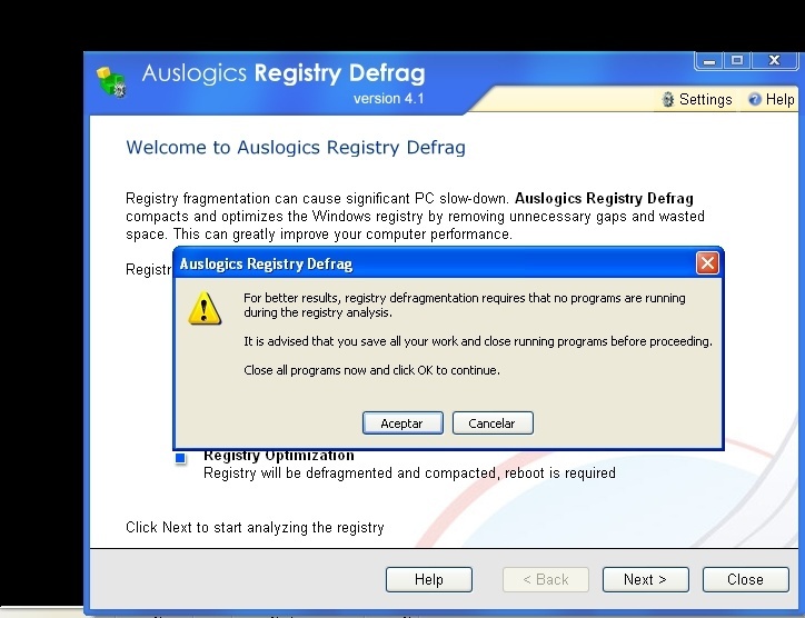 instal the new version for android Auslogics Registry Defrag 14.0.0.4