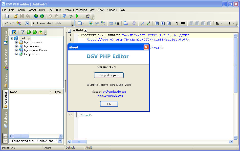 php editor free download