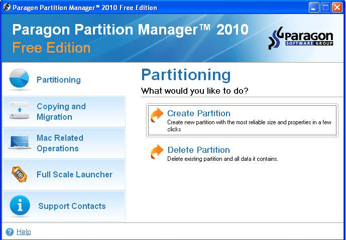 paragon partition manager community edition