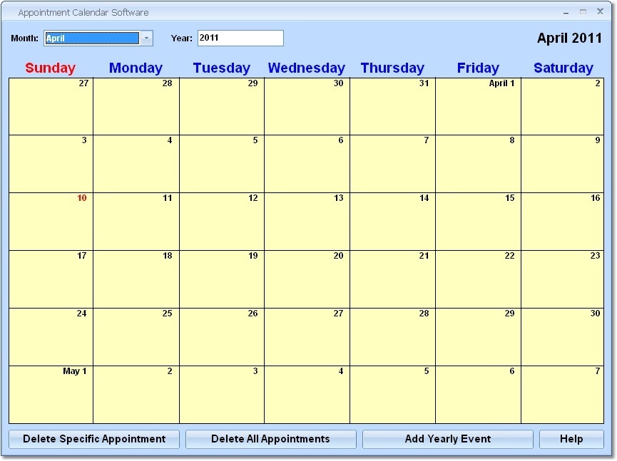 appointment calendar software free download