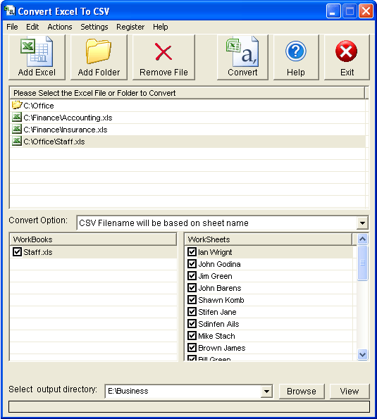 CSV to XLS Converter free