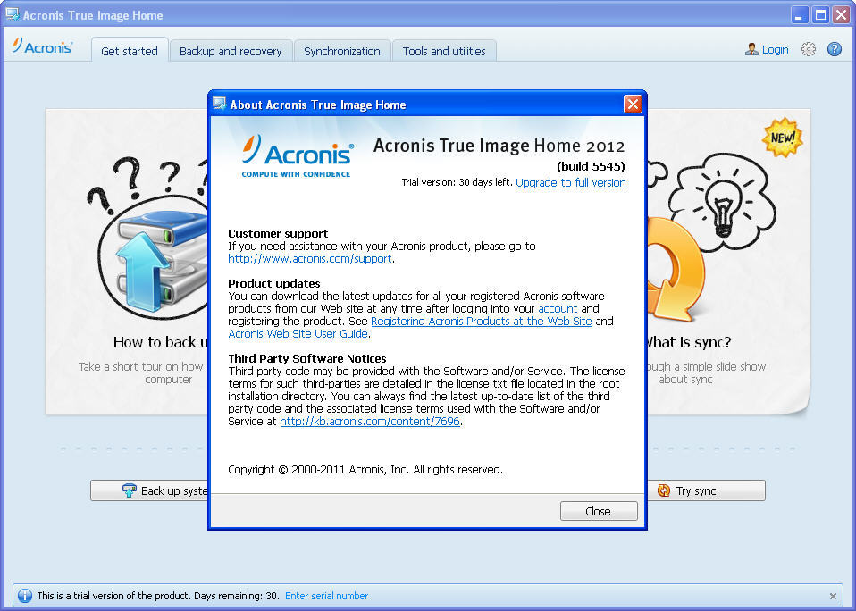 acronis true image home 10.0 free download