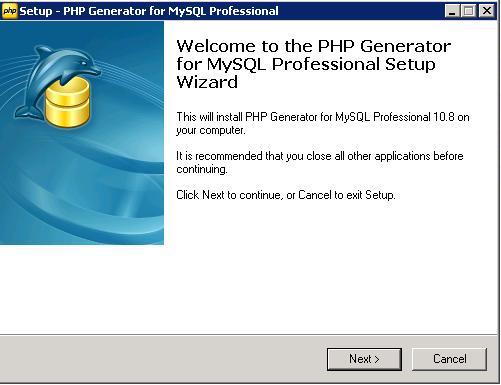 php generator for mysql free version download