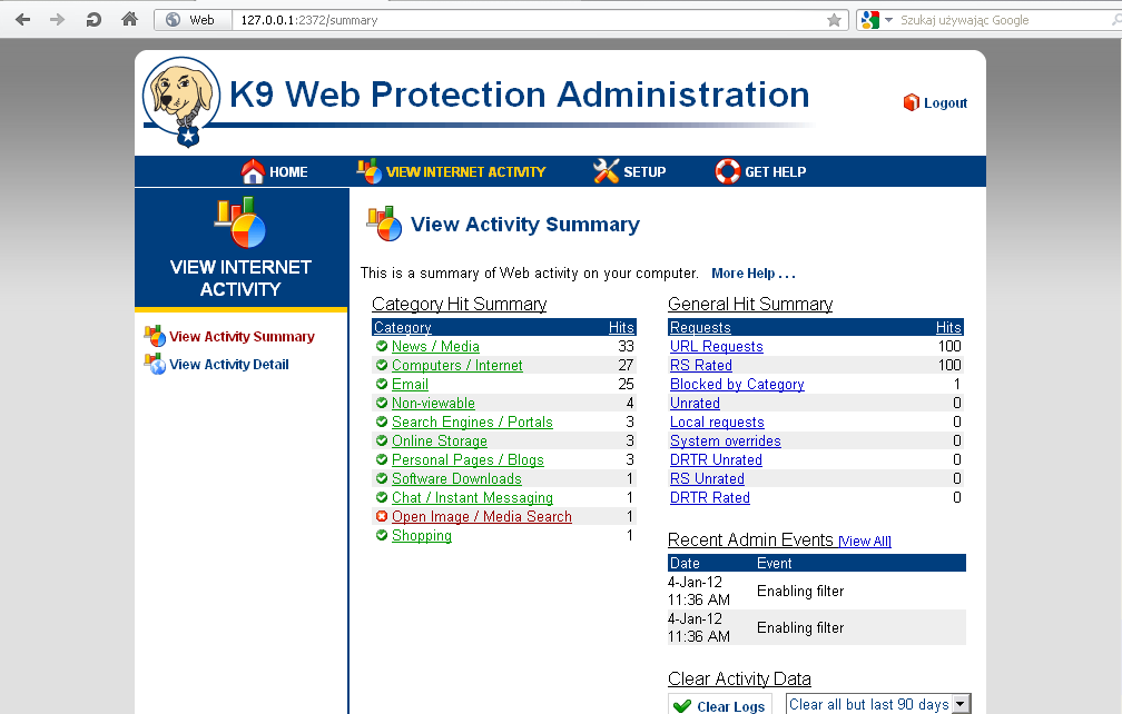 software like k9 web protection