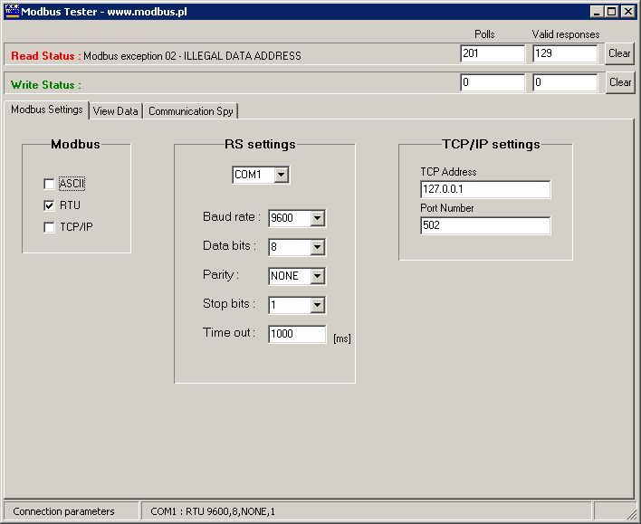 modbus rs485 software free download