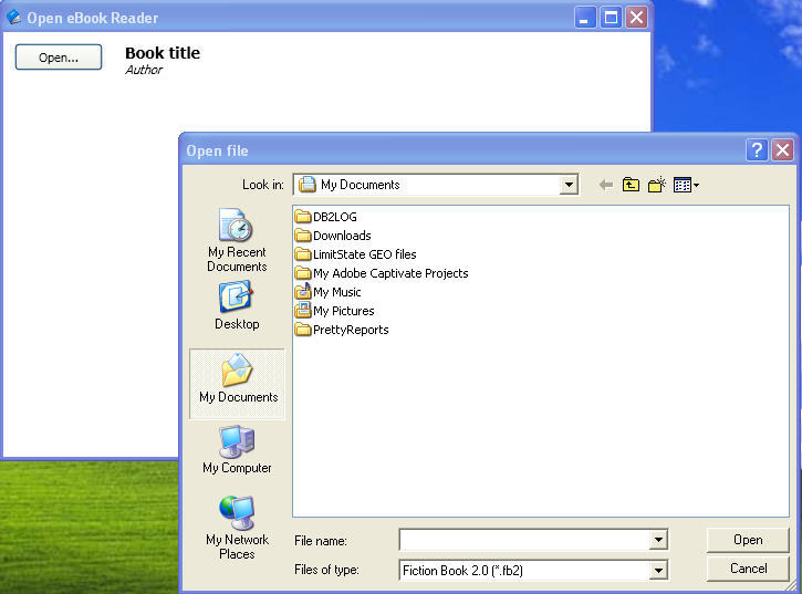 Open eBook Reader download for free GetWinPCSoft