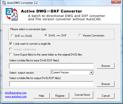 Dwg конвертер версии