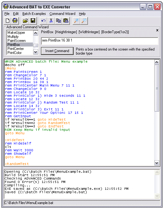 Bat to exe converter как пользоваться