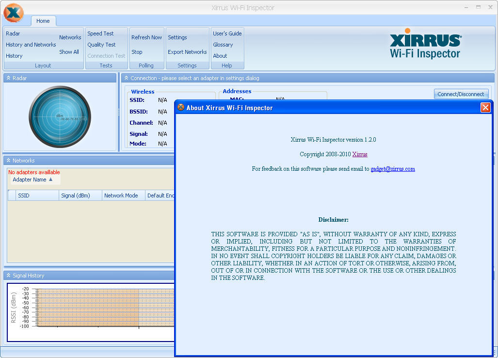 Xirrus wi fi inspector как пользоваться