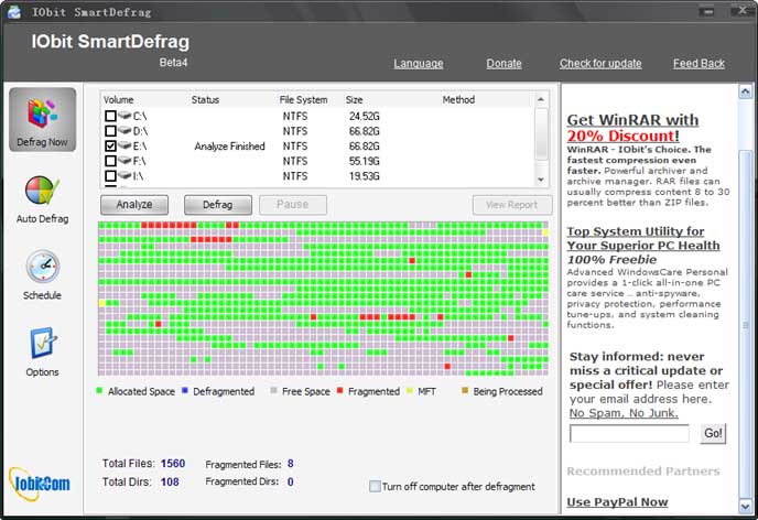 download the new for windows IObit Smart Defrag 9.0.0.307