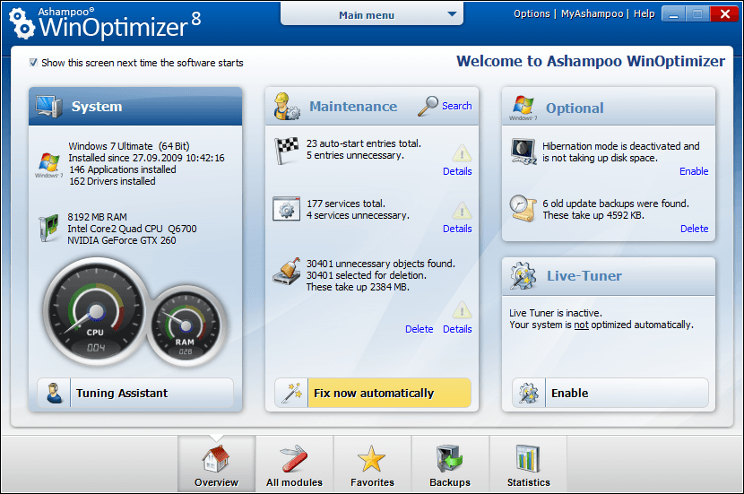 download the last version for windows Optimizer 16.2