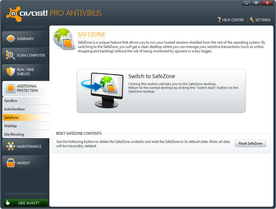 Как запустить avast из program files