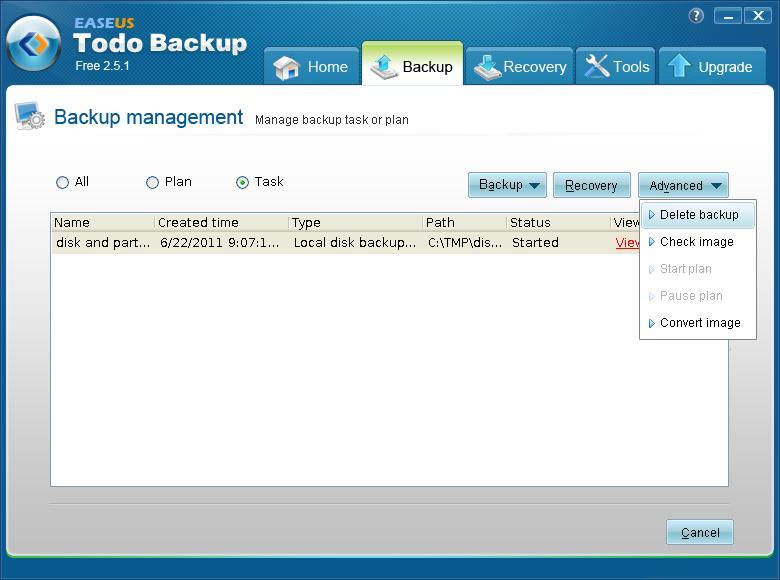 EASEUS Todo Backup 16.0 free instals