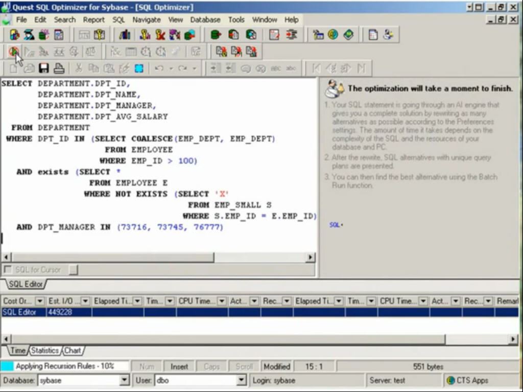 Quest sql optimizer for oracle что это