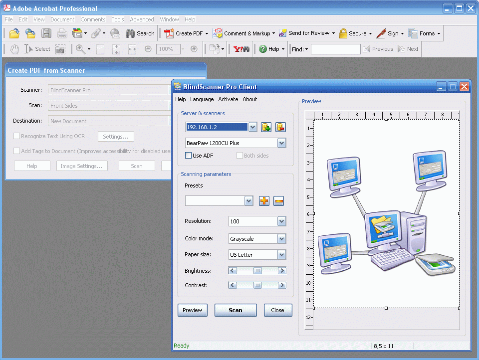 Blindscanner не видит сканер