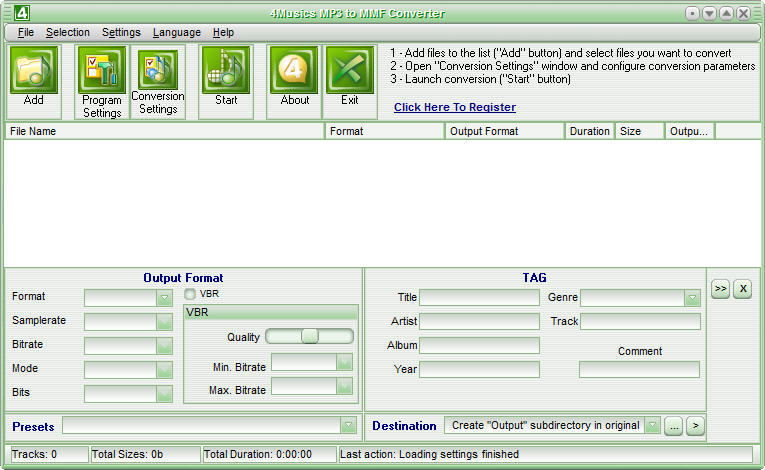 convert mmf files